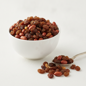 Illustrative product visual for Peanuts Roasted Raisins